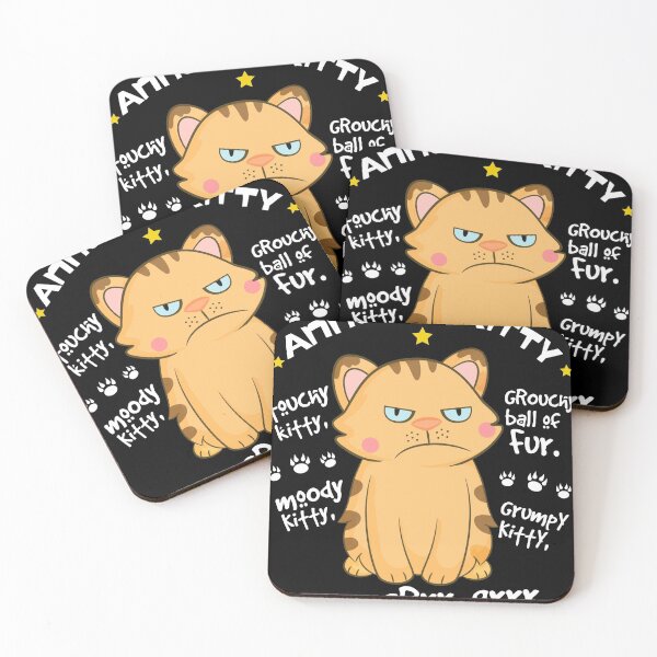 Item preview, Touchy Kitty Annoyed Cat print for Cat Fans designed and sold by Lisbob.