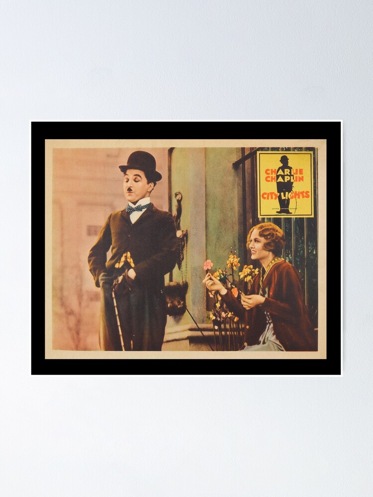 Alternate view of Charlie Chaplin - City Lights - 1931 Poster Print. Poster