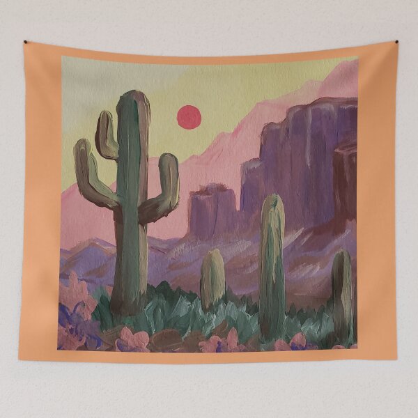 Item preview, Early evening,  whimsical desert designed and sold by Susiegmusic.