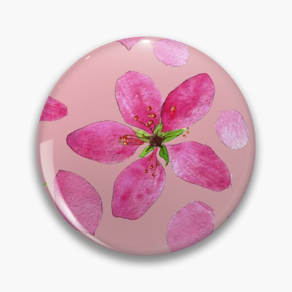 Item preview, Pressed apple blossom watercolor seamless pattern 2 designed and sold by Yulia Chepurova.