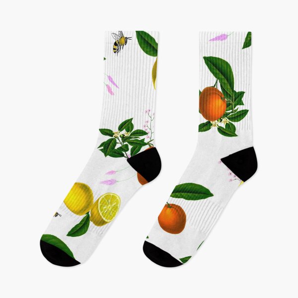 Item preview, Lemons,oranges ,bees,summer pattern designed and sold by MariaMarinova.