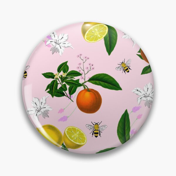 Item preview, Citrus,floral,oranges,lemons,bees,summer pattern designed and sold by MariaMarinova.