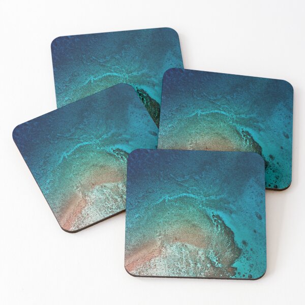 Item preview,  Coral swirl at Cocos atoll. Aerial. designed and sold by Cocos-Blue.