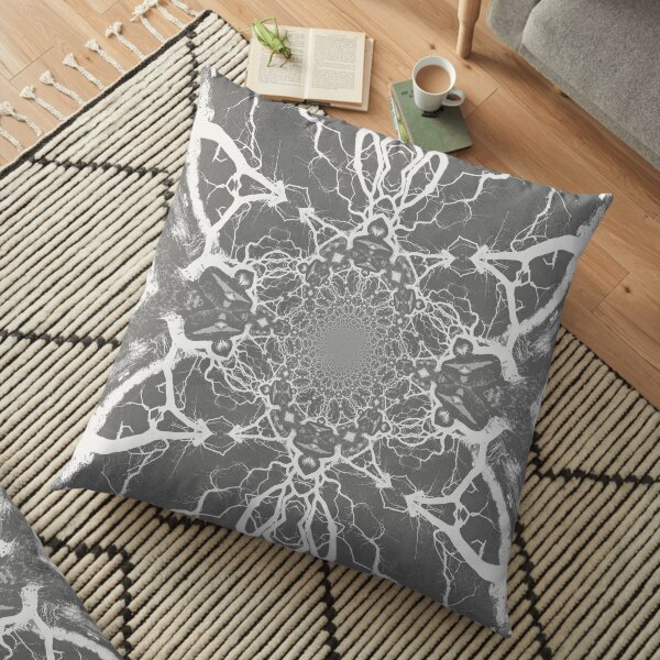 Abstract Branches Floor Pillow