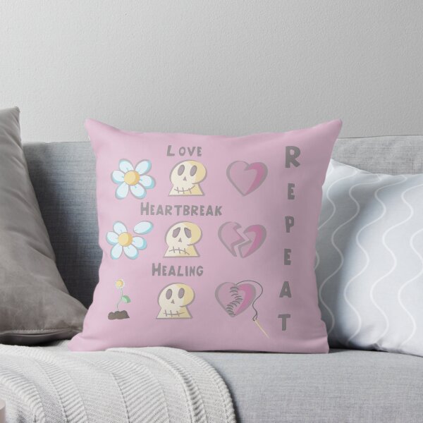 Artikelvorschau, Schädel, Herzen und Gänseblümchen in einer Liebesgeschichte in Pink entworfen und verkauft von Norelli.