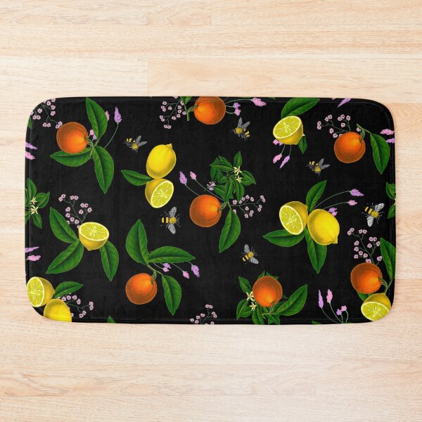 Item preview, Citrus,floral,oranges,lemons,bees,summer pattern designed and sold by MariaMarinova.