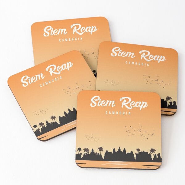 Item preview, Siem Reap Cityscape Skyline designed and sold by louzaartist.