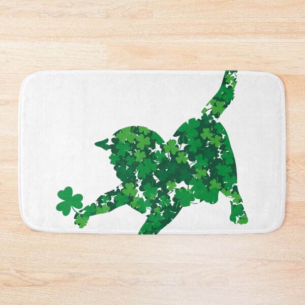 Item preview, St Patrick's Day Shamrock Lucky Cat product designed and sold by Lisbob.
