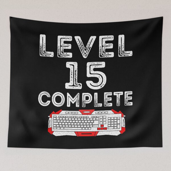 Item preview, Level 15 Complete | 15th Birthday Gift designed and sold by meedTee.