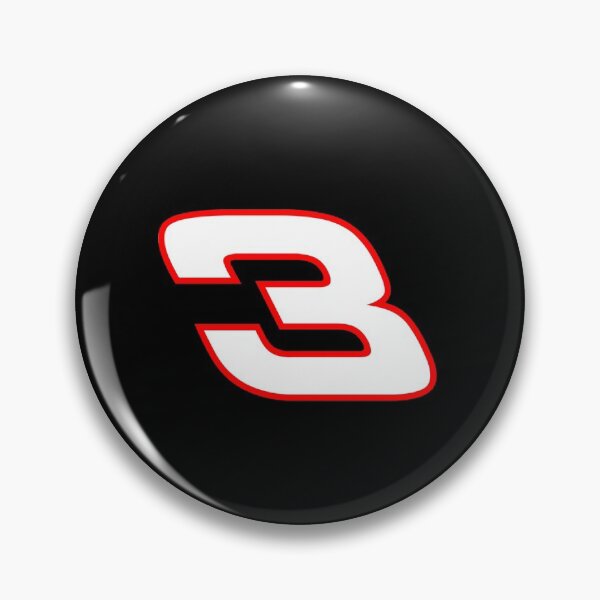 Item preview, Number 3 NASCAR sticker designed and sold by MainEventMedia.
