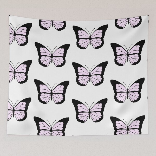Item preview, Light Pink Butterfly Illustration Design designed and sold by alainakozyart.