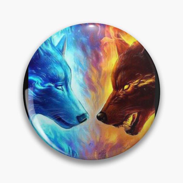 Item preview, Ice Wolf and Fire Wolf - Wolf Rivalry designed and sold by Kyumi12.