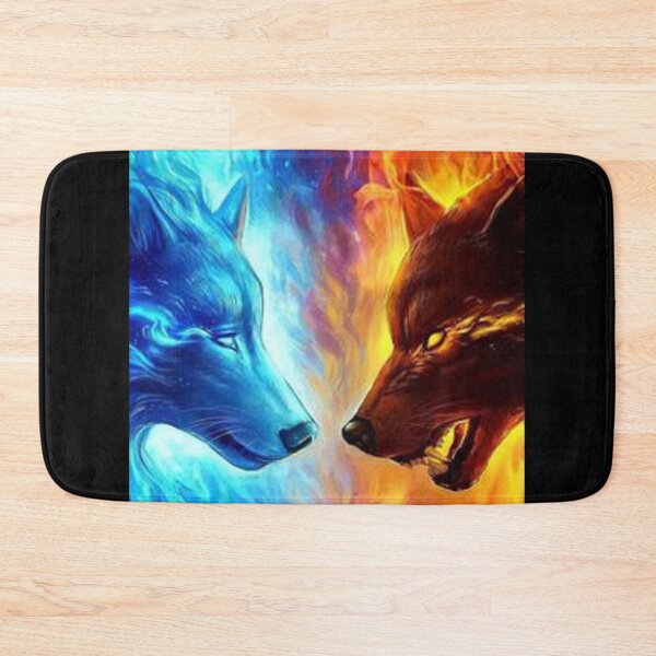 Item preview, Ice Wolf and Fire Wolf - Wolf Rivalry designed and sold by Kyumi12.