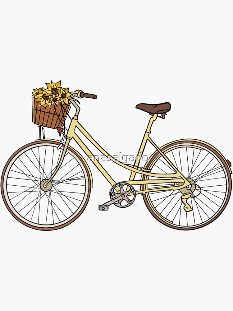 Yellow bike best sale with a basket