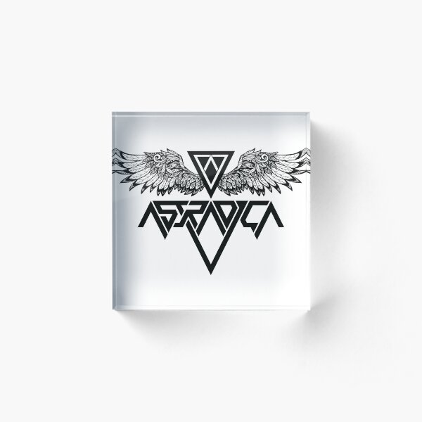 Astradica bandlogo with wings Acrylic Block