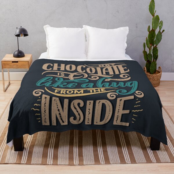 Item preview, Hot chocolate is like a hug from the inside dark background designed and sold by coffeeapparel.