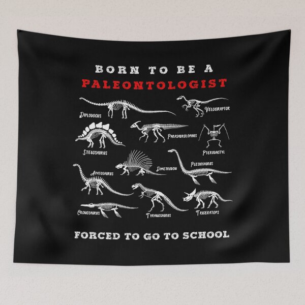 Item preview, Born To Be a Paleontologist Forced To Go To School Funny Gift Idea For a Paleontology Lover designed and sold by Elegant Funny Designs..