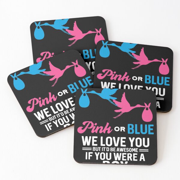 Item preview, Pink Or Blue We Love You design, Gender Reveal graphic designed and sold by Lisbob.