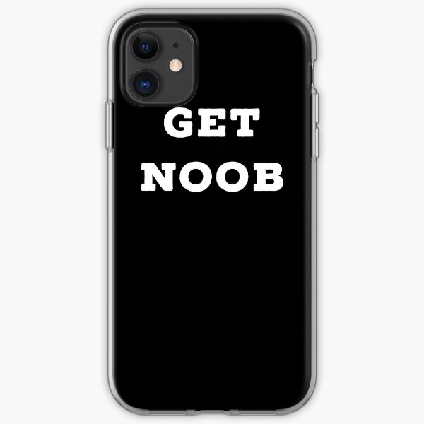Roblox Get Noob Iphone Case Cover By Superdad 888 Redbubble - anti noob sign roblox