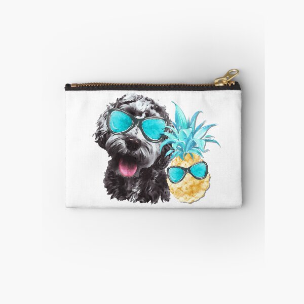 Item preview, Goldendoodle Labradoodle With Sunglasses and Pineapple  designed and sold by monicacarr.