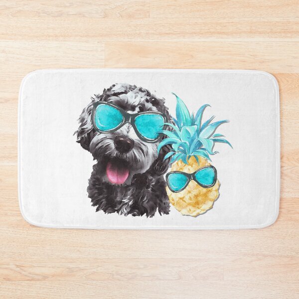 Item preview, Goldendoodle Labradoodle With Sunglasses and Pineapple  designed and sold by monicacarr.