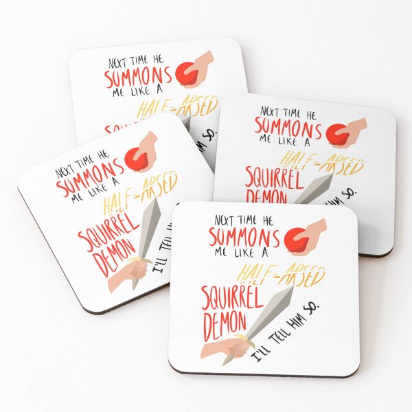 Item preview, Carry on Simon snow squirrel demon quote designed and sold by serotonin-art.