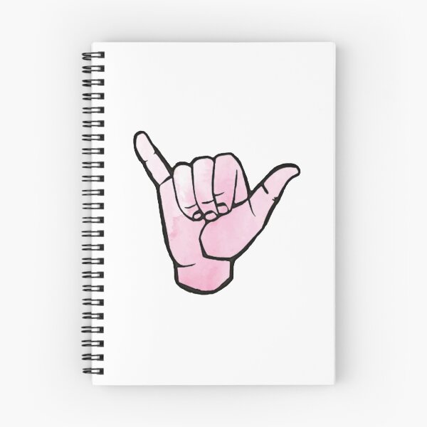 Item preview, Pink Watercolor Hang Loose Sign designed and sold by happydoodles3.
