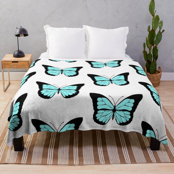 Item preview, Cyan Blue Butterfly Illustration designed and sold by alainakozyart.