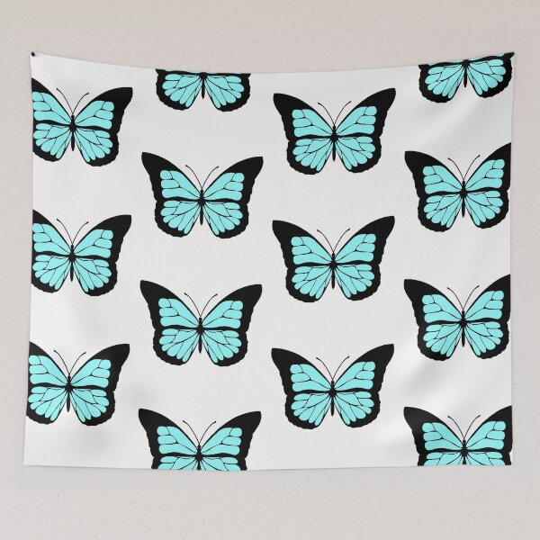 Item preview, Cyan Blue Butterfly Illustration designed and sold by alainakozyart.