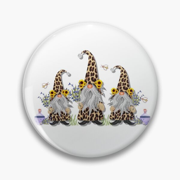 Item preview, Three Leopard Gnomes with Lavender and Bees designed and sold by monicacarr.
