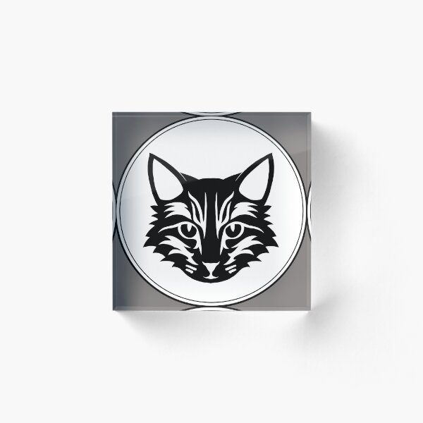 Kopie von Katzen Logo mit Style Acrylblock