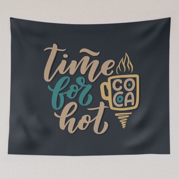 Item preview, Time for hot dark background designed and sold by coffeeapparel.
