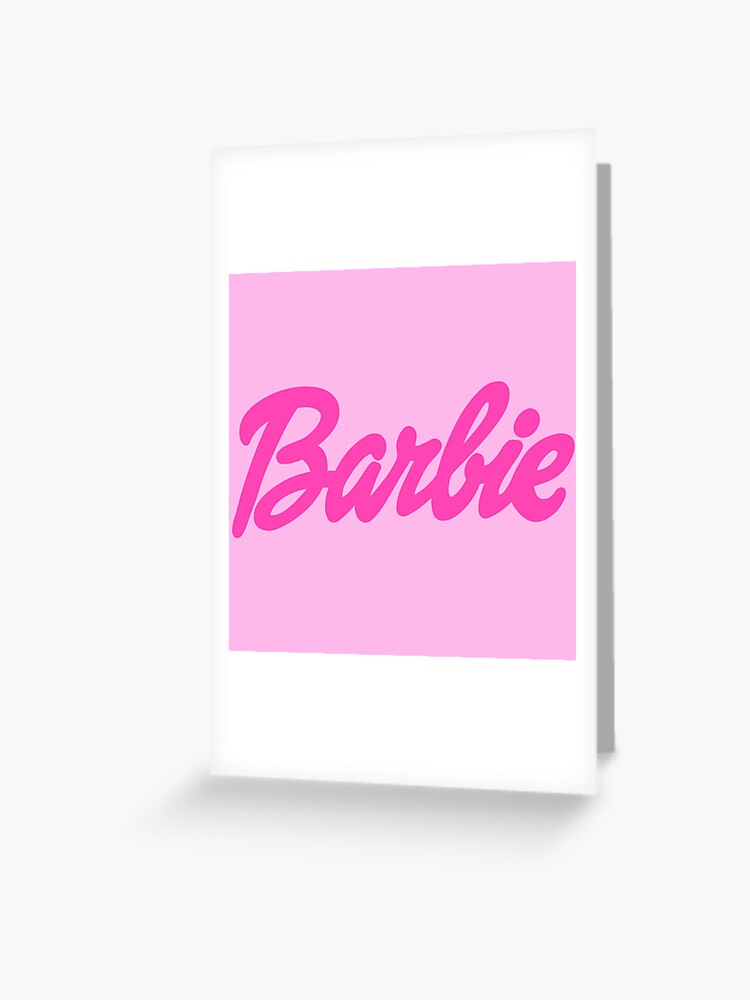 pink barbie logo