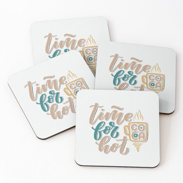 Item preview, Time for hot coca light background designed and sold by coffeeapparel.