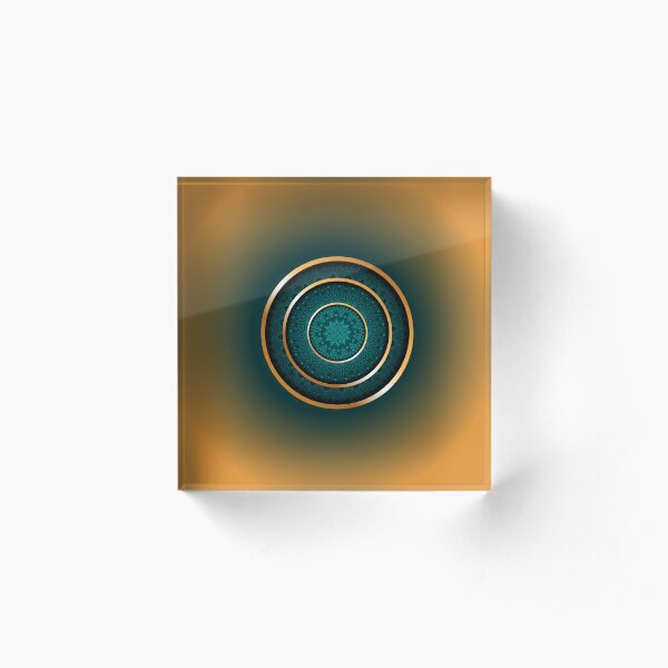 Golden Ratio Rings Acrylic Block