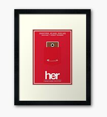 Her film poster Framed Print