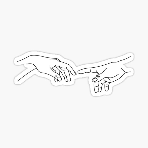 Pinky Promise Single line art | Sticker