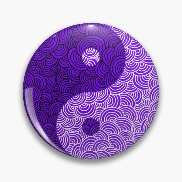 Item preview, Purple Yin and Yang designed and sold by GraceAvalonArts.