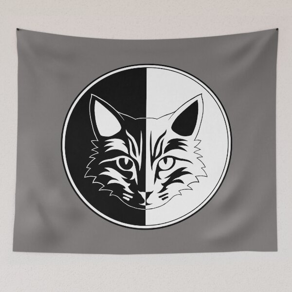 Artikelvorschau, YinYang Katzen Logo mit Style 2 entworfen und verkauft von LEAVAEL.