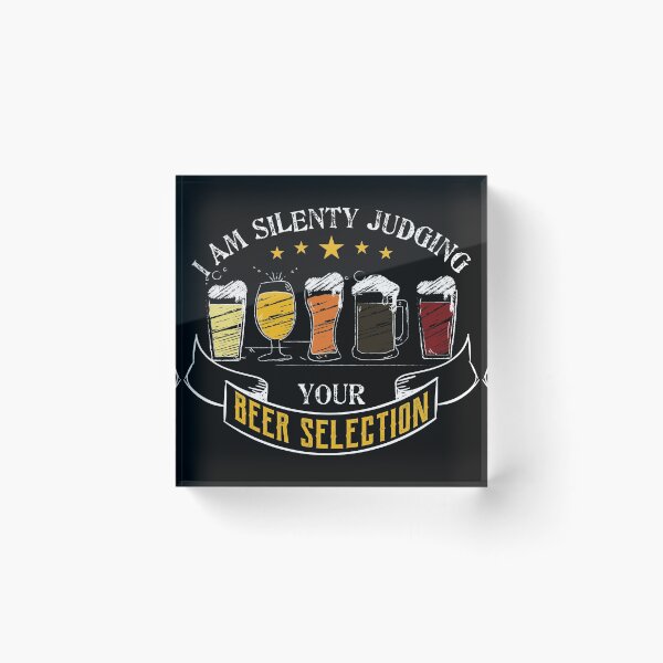 Item preview, Silently Judging Beer Snob graphic | Funny Craft Beer Tee designed and sold by Lisbob.
