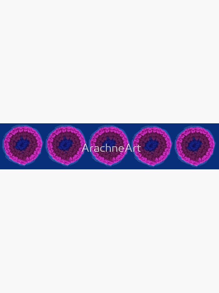 Discover Bisexual pride patch. Realistic crochet pride patches. Premium Matte Vertical Poster