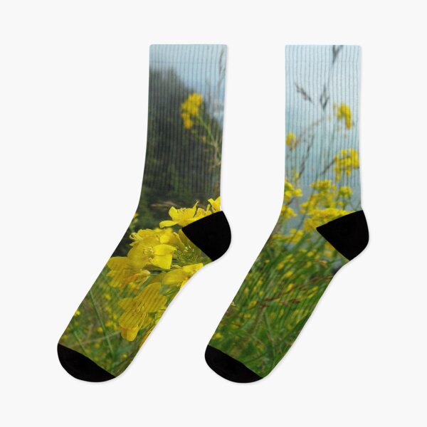 Item preview, Yellow Flowers on Oregon Coast designed and sold by HilaryLeslie.