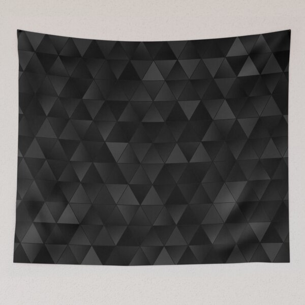 Item preview, Charcoal Black Triangle Pattern designed and sold by Artefficient.