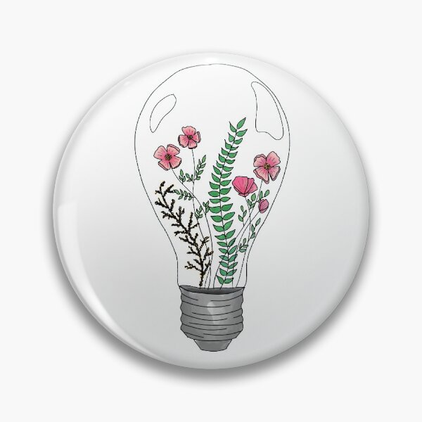 Item preview, Lightbulb with Flowers Inside designed and sold by niccdefilippis.