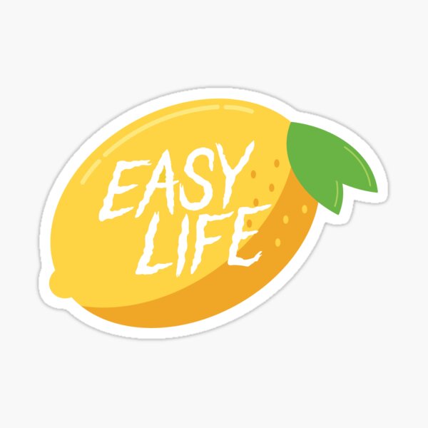 Easy Life Lemon Sticker for Sale by Nayeli Gabrielle