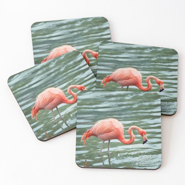 Item preview, pink flamingo walking in the water with reflection designed and sold by svetlanna.