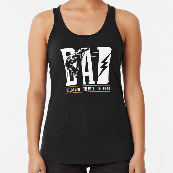 Item preview, The Myth The Legend Dad The Lineman, Fun Gift Tee 4 Fathers designed and sold by Lisbob.