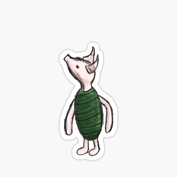 Piglet Based on the Original Sticker