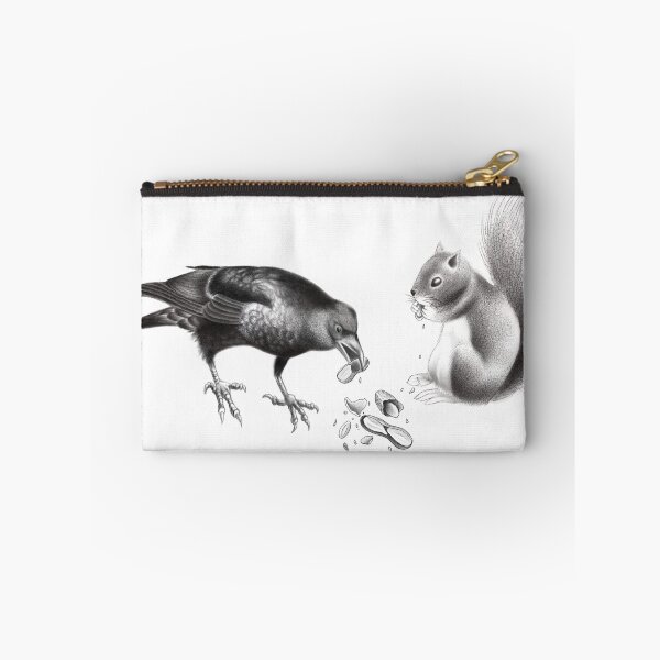 Item preview, Crow and Squirrel Eating Peanuts designed and sold by Tyler Rosso.
