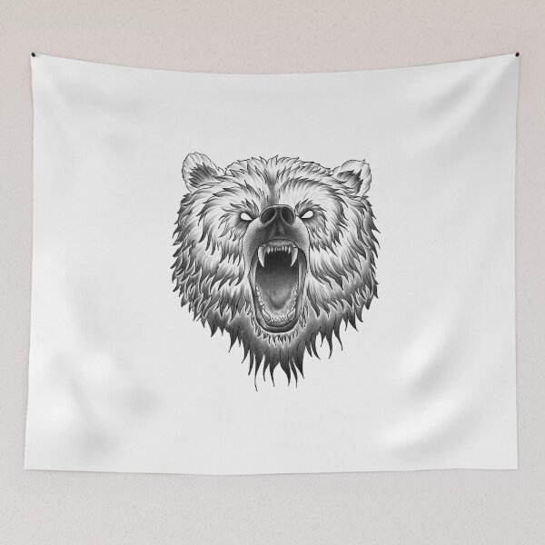 Item preview, Powerful Roaring Bear with Glaring Teeth designed and sold by Tyler Rosso.
